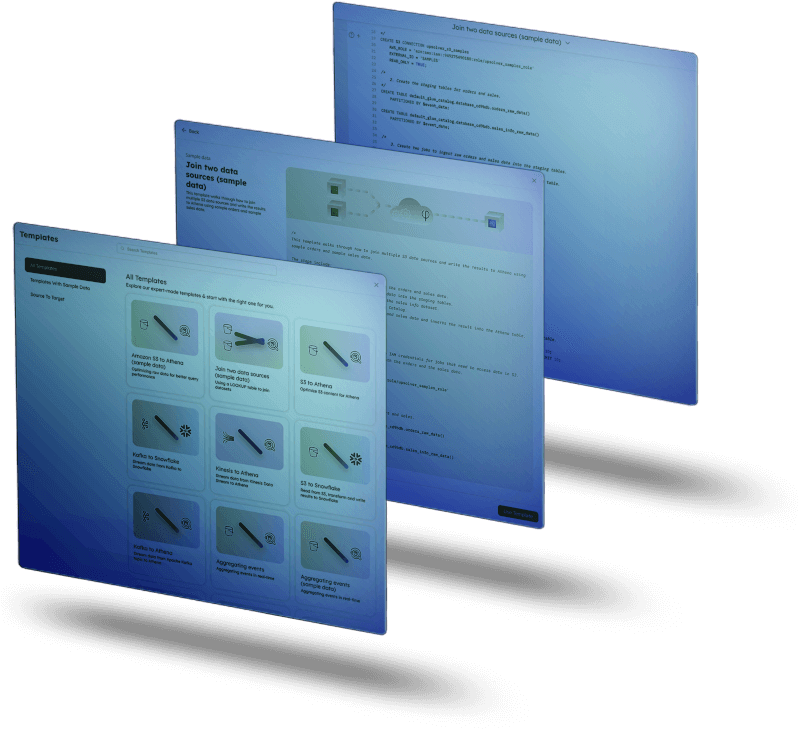 upsolver sqlake screens